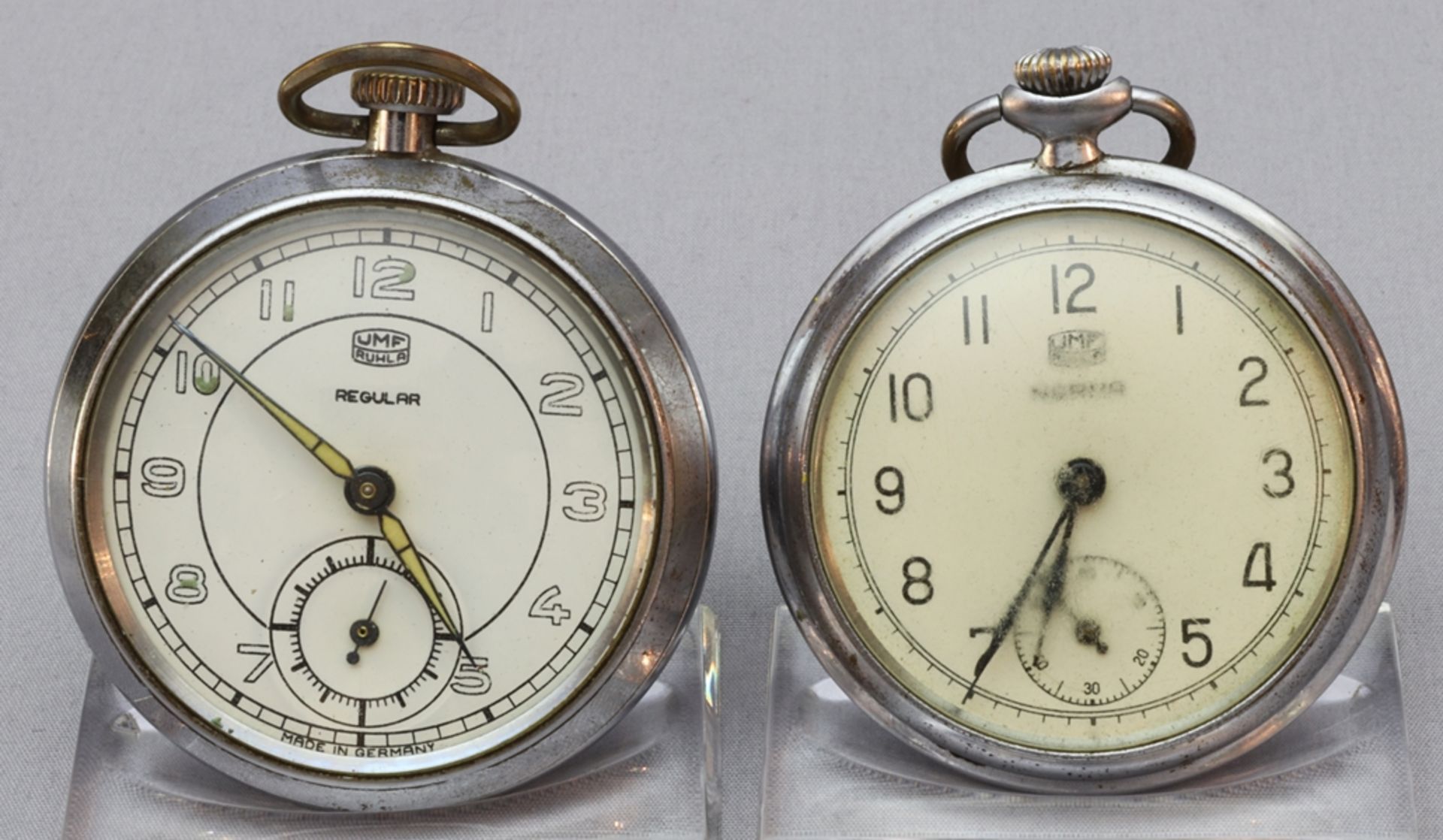 Two men's pocket watches, second half of the 20th century, GDR