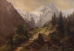 Carl Prestele 1839-ebenda, Der Rechenpass in den Dolomiten