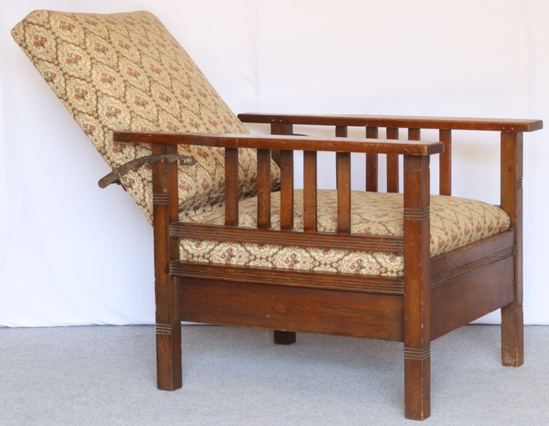 Art Deco seating machine with side table, German circa 1930 - Image 2 of 5