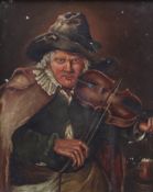 Genremaler des 18. Jh., ein Geige spielender Zigeuner 