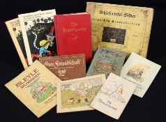 Lot Kindergeschichten, Lieder und Zeichnungen, Bücher/Broschüren (10 Stück)