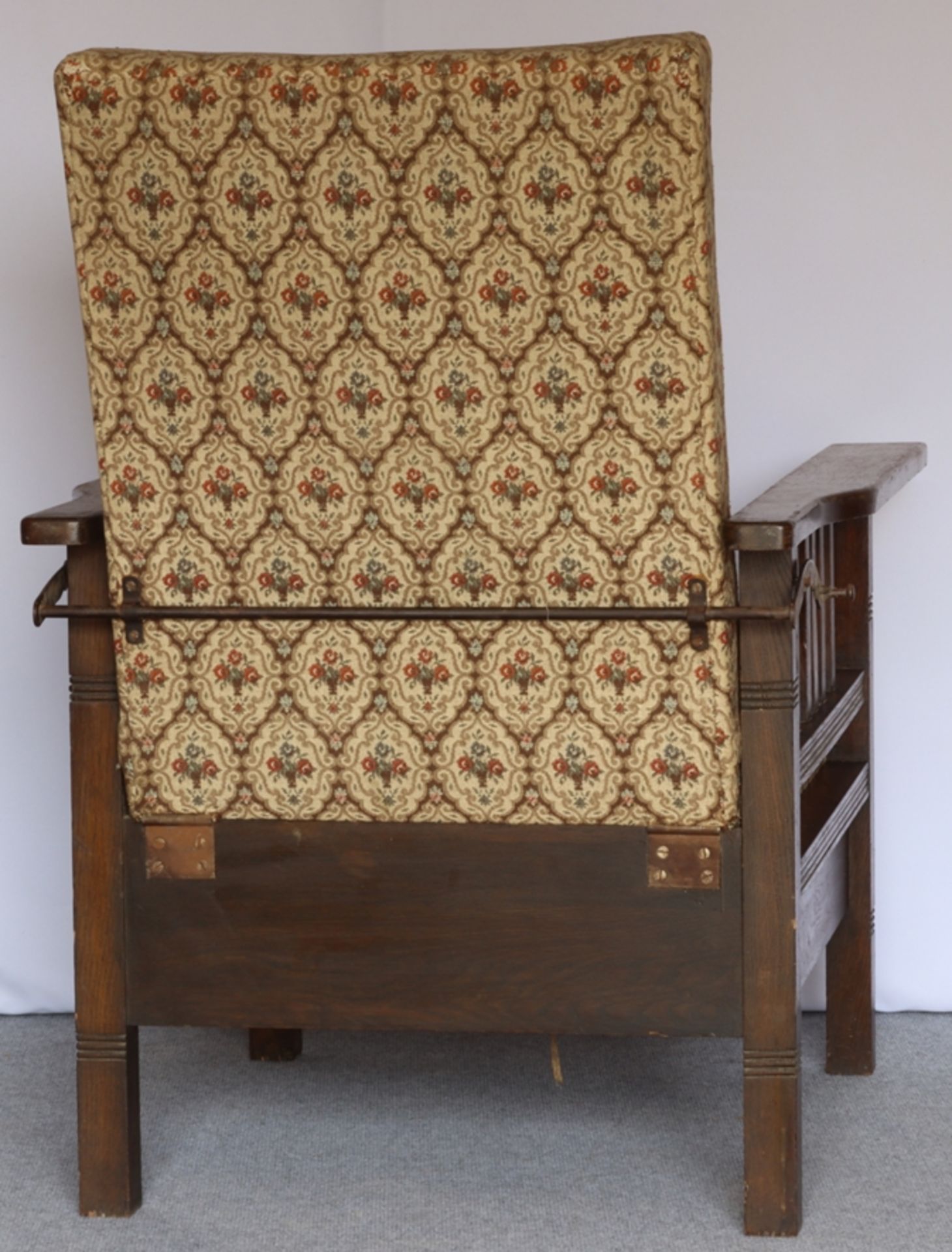 Art Deco seating machine with side table, German circa 1930 - Image 3 of 5