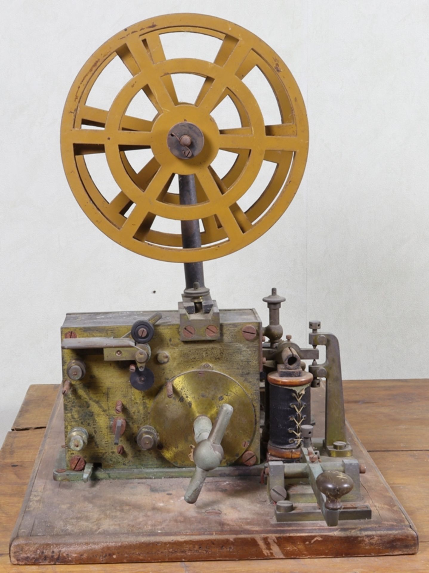 Telegraph apparatus with table, Historicism mid 19th century, German - Image 2 of 8