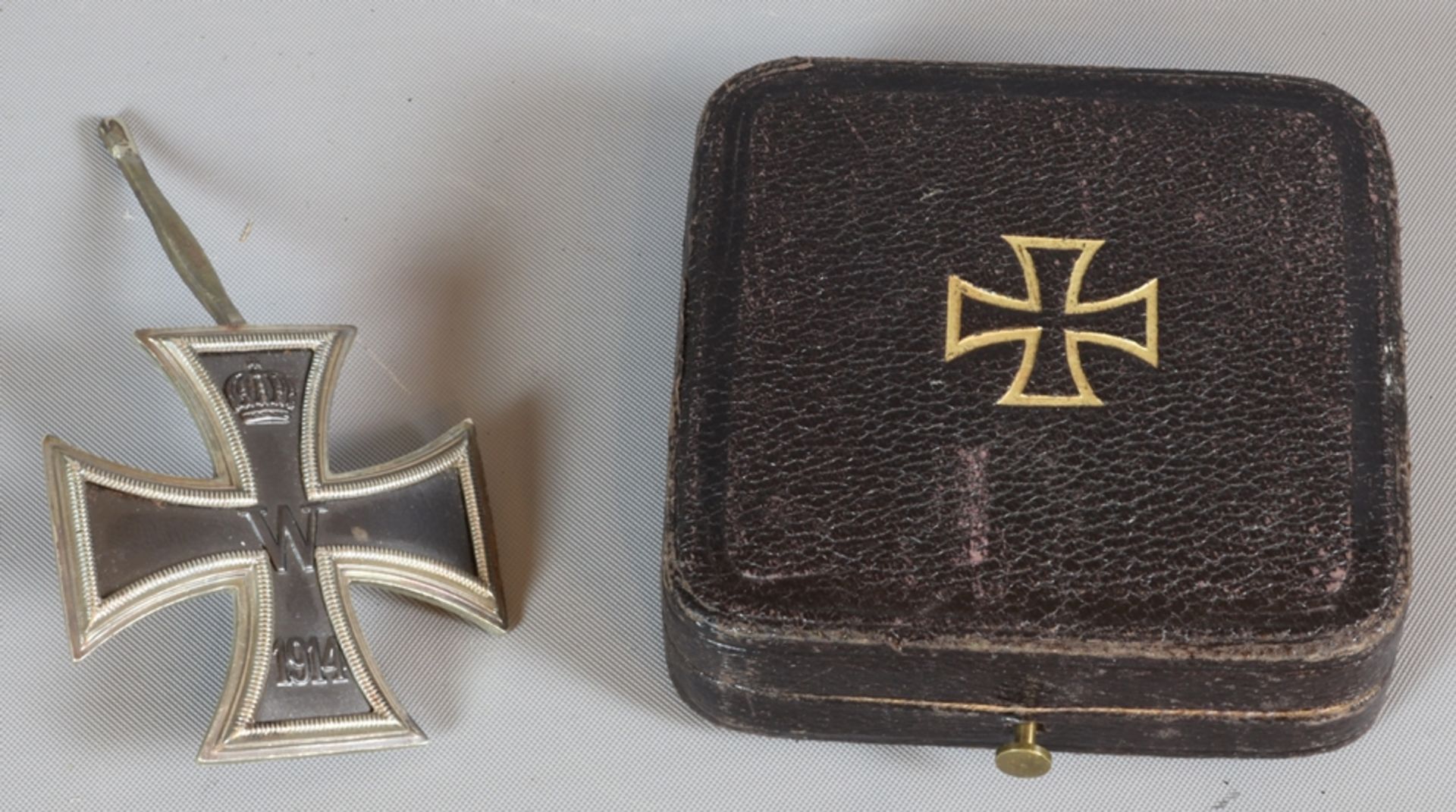 EK 1 mit Nadel in Schachtel, Preussen bis 1918 - Bild 3 aus 3