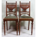 Pair of Wilhelminian style chairs, late 19th c., German