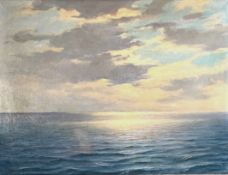 L. Stangen, Sonnenuntergang auf See  