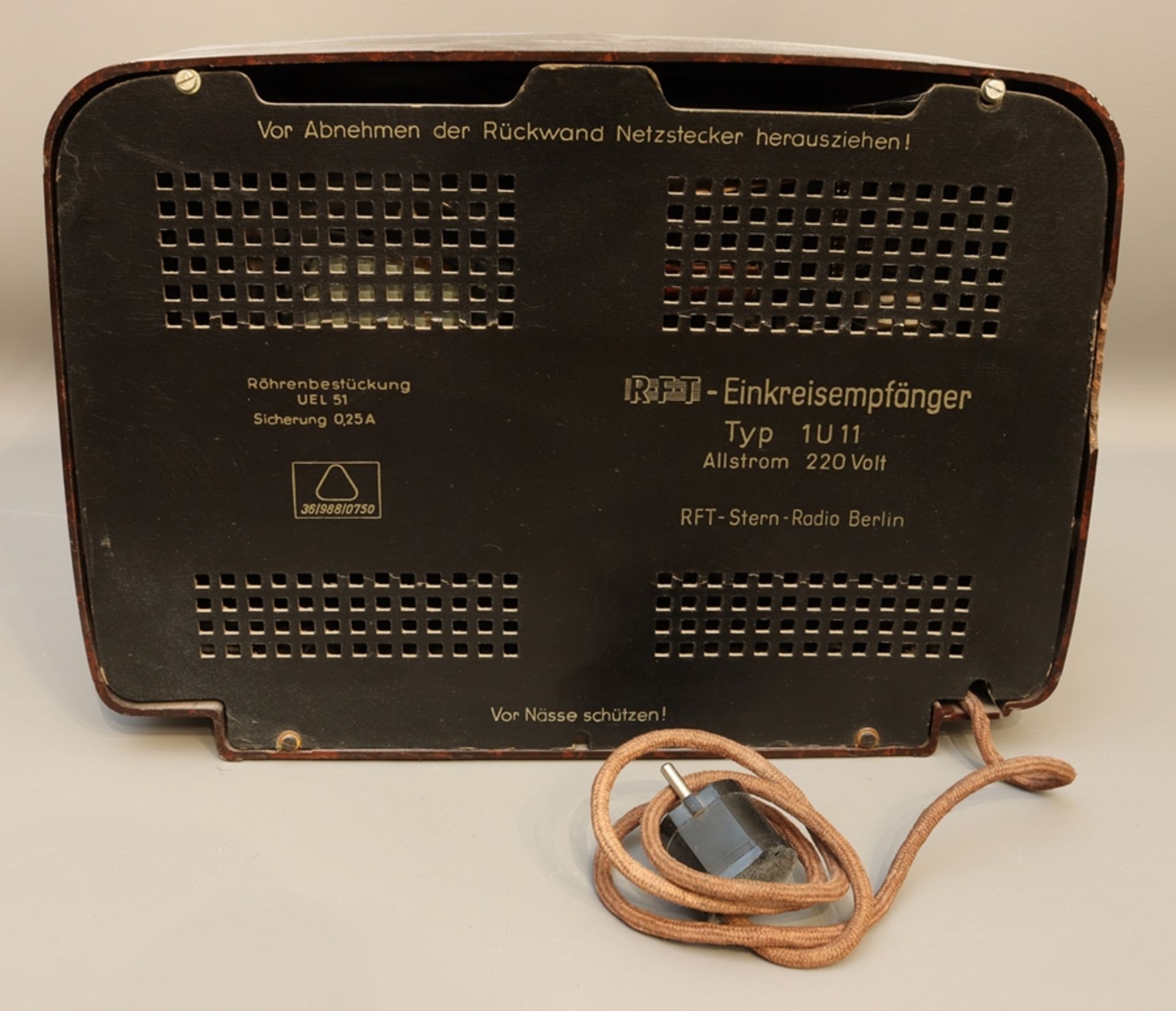 Röhren Radio RFT, 50er Jahre des 20. Jh., DDR - Image 2 of 2