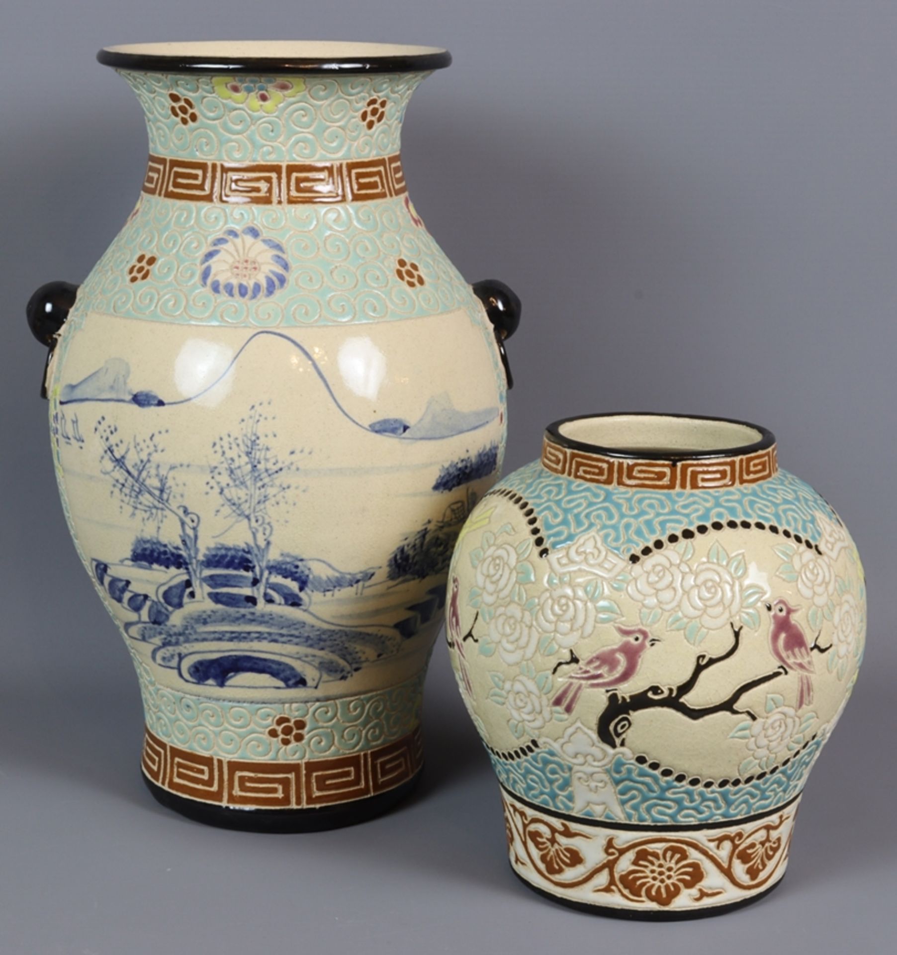 Two Vietnamese ceramic vases, Vietnam of the 70s