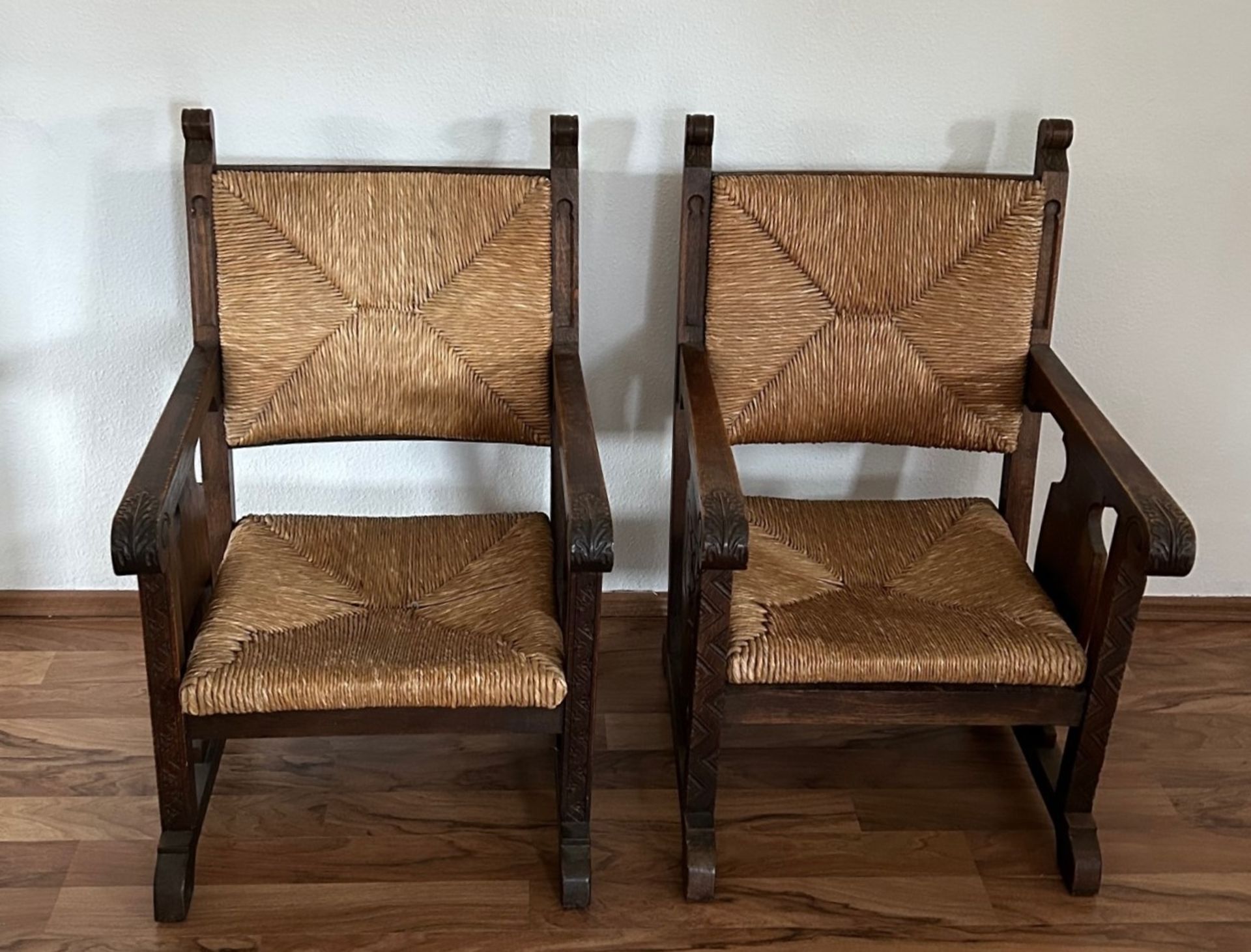 Pair of armchairs, Historism circa 1920, North German