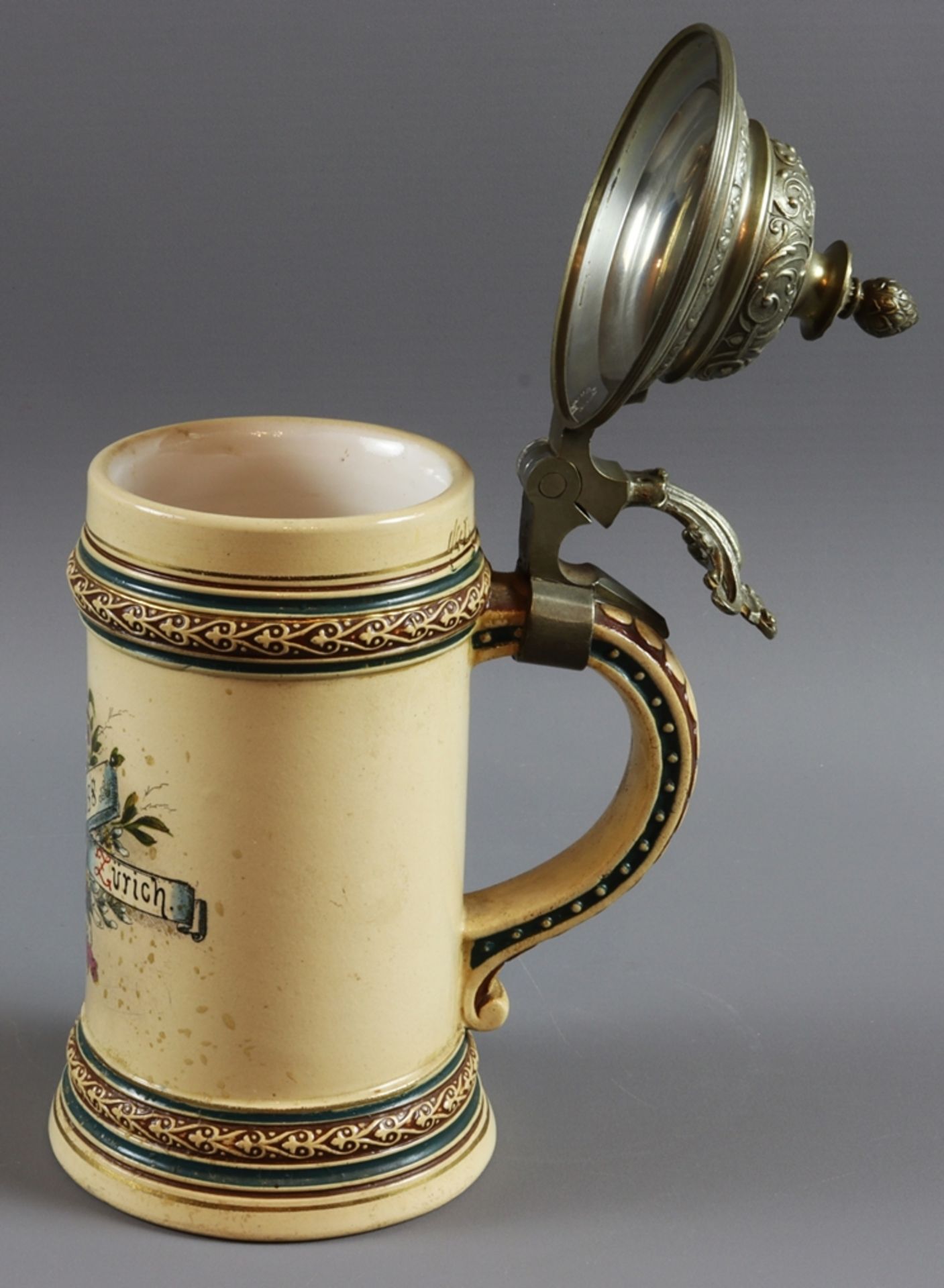 Memorial jug of the city of Zurich, Historicism 1880 - 1900, Switzerland - Image 3 of 5