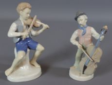 Lot Porzellanfiguren Musiker, zweite Hälfte des 20. Jh., deutsch