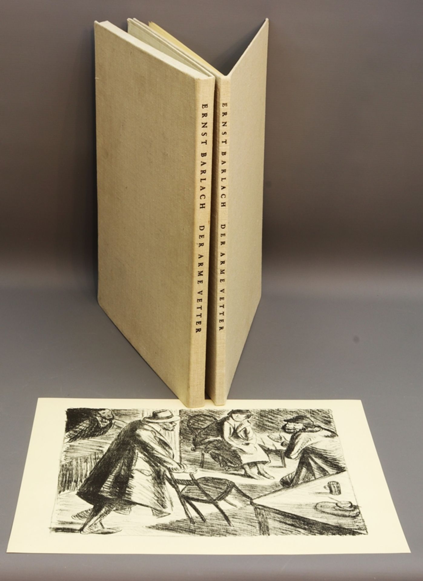 Ernst Barlach, Der arme Vetter, Textband mit Mappe, DDR 1964