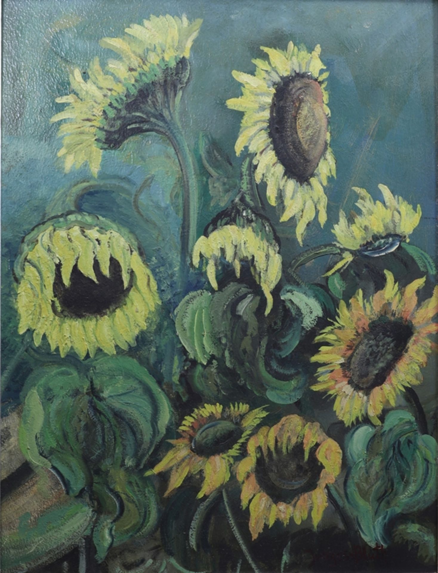 Young Bluth, Sunflowers Still Life