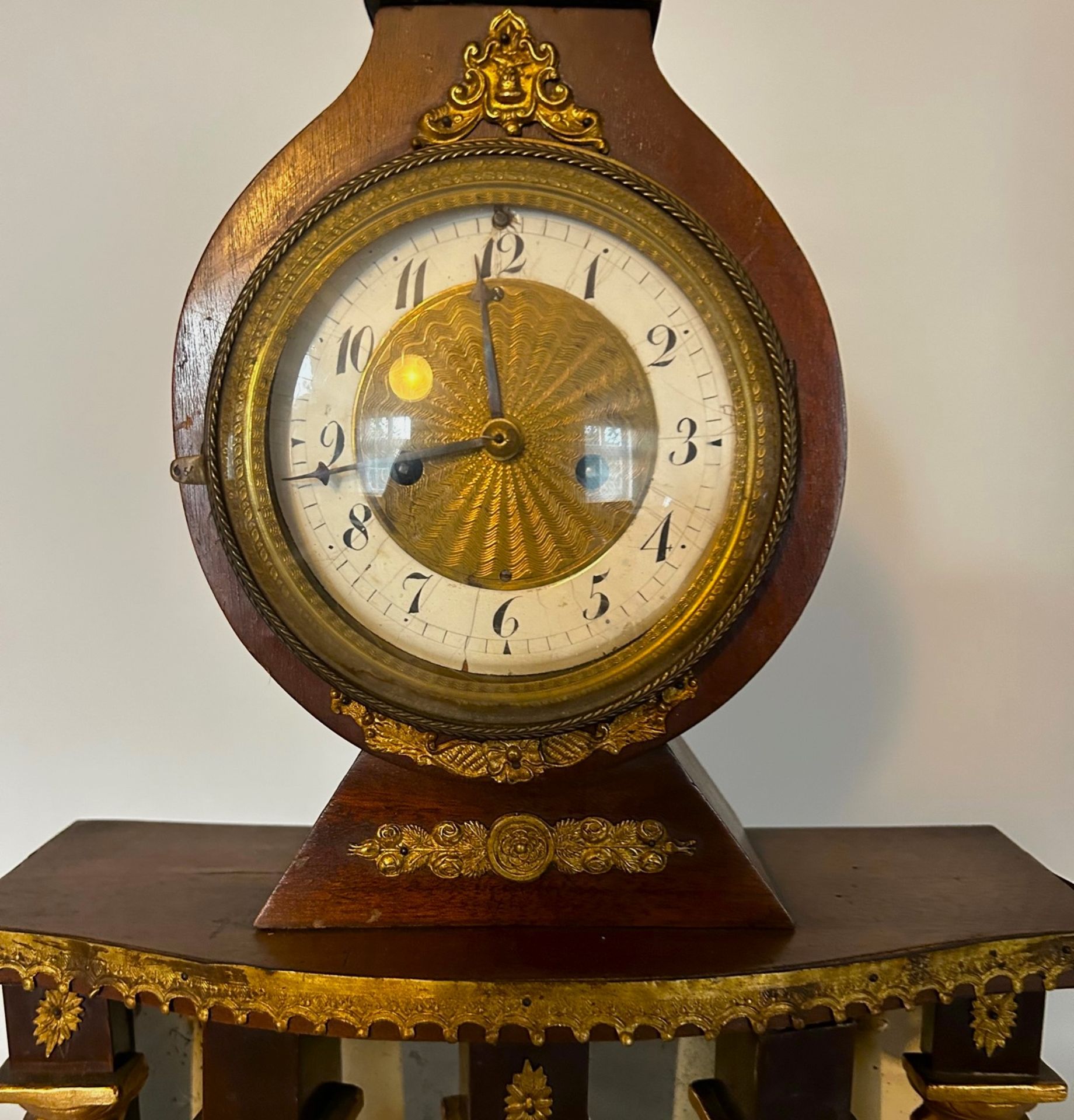 Biedermeier gentleman's clock, South German circa 1830 - Image 3 of 6
