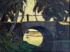 Karl Neuss 1888-1967, Blick auf eine Brücke bei Gifhorn