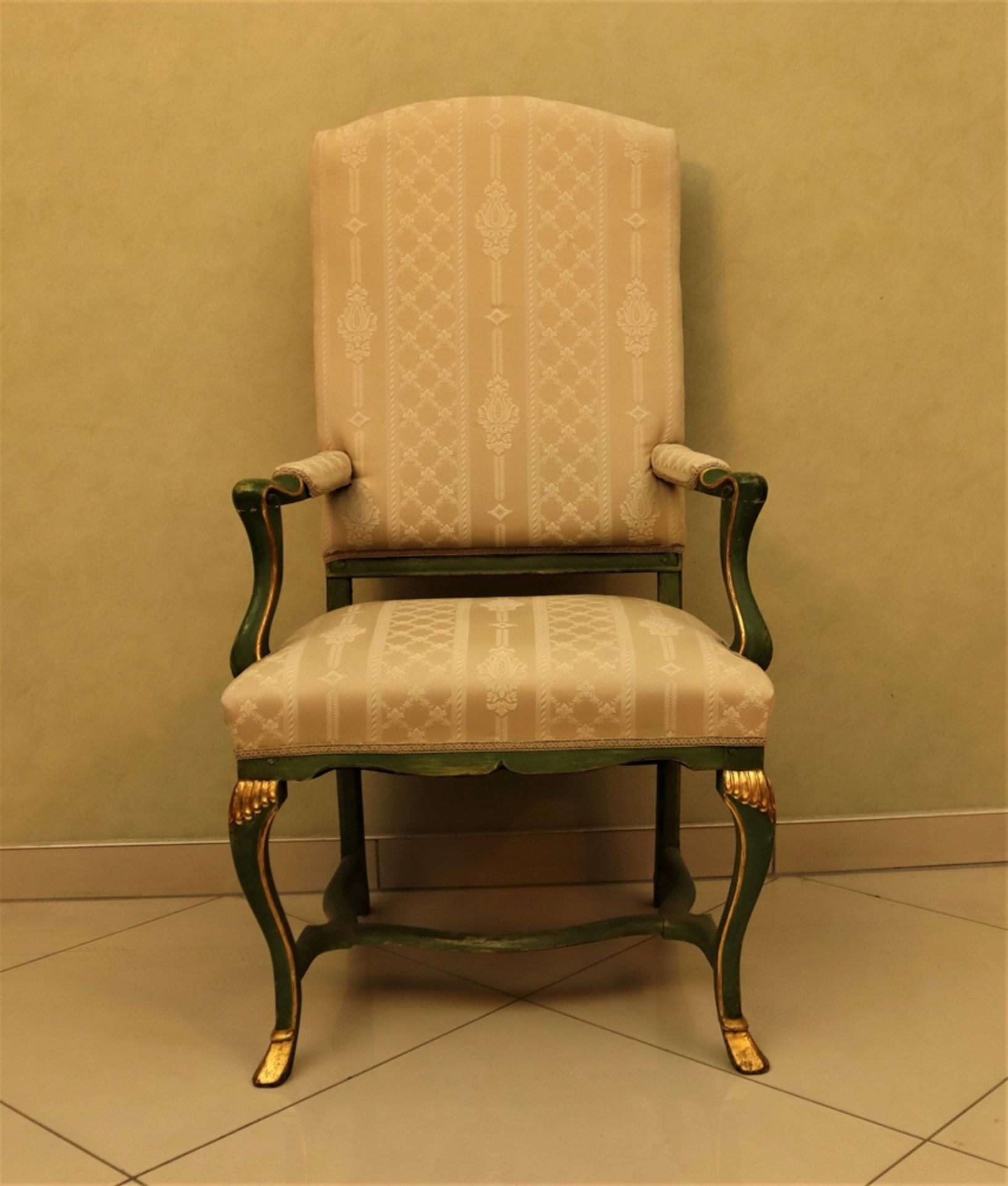 Baroque armchair, Middle German circa 1760 - Image 2 of 3