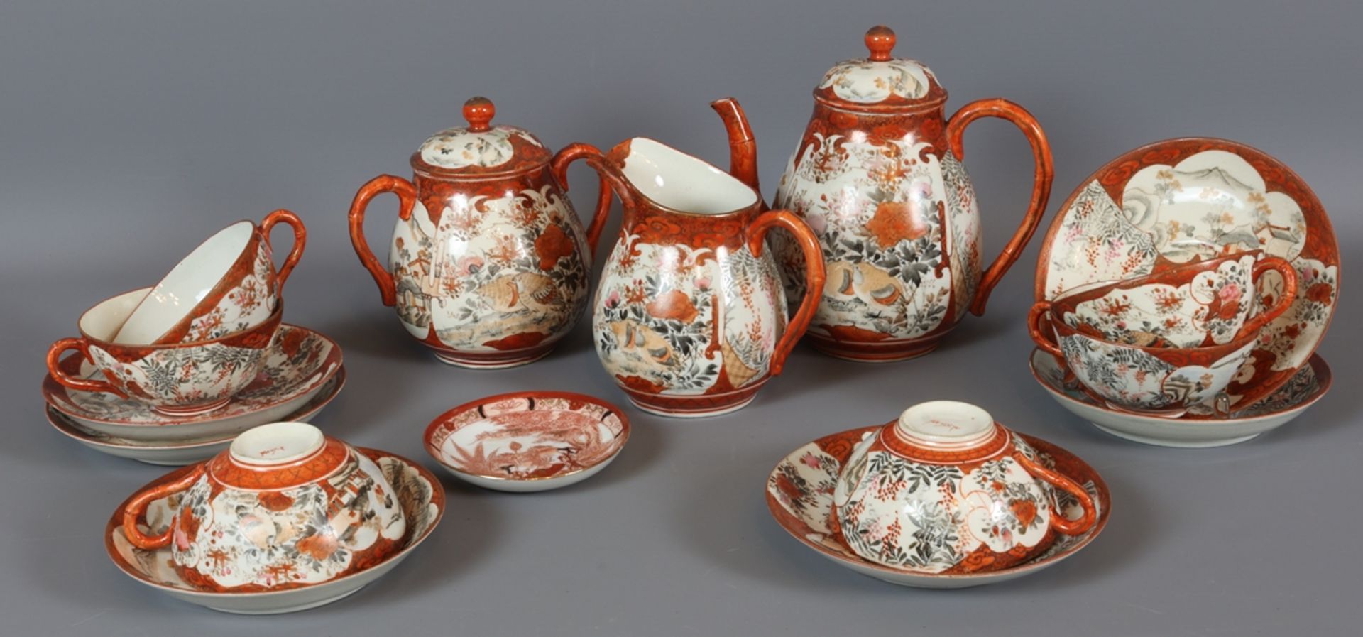 Asian tea service for 6 persons, China circa 1900