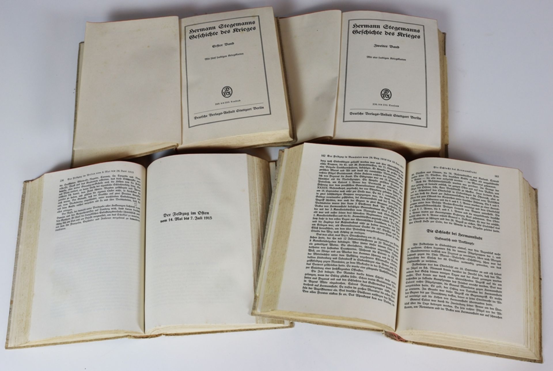 4 Bände Hermann Stegemanns Geschichte des Krieges - 1917 - Bild 2 aus 3