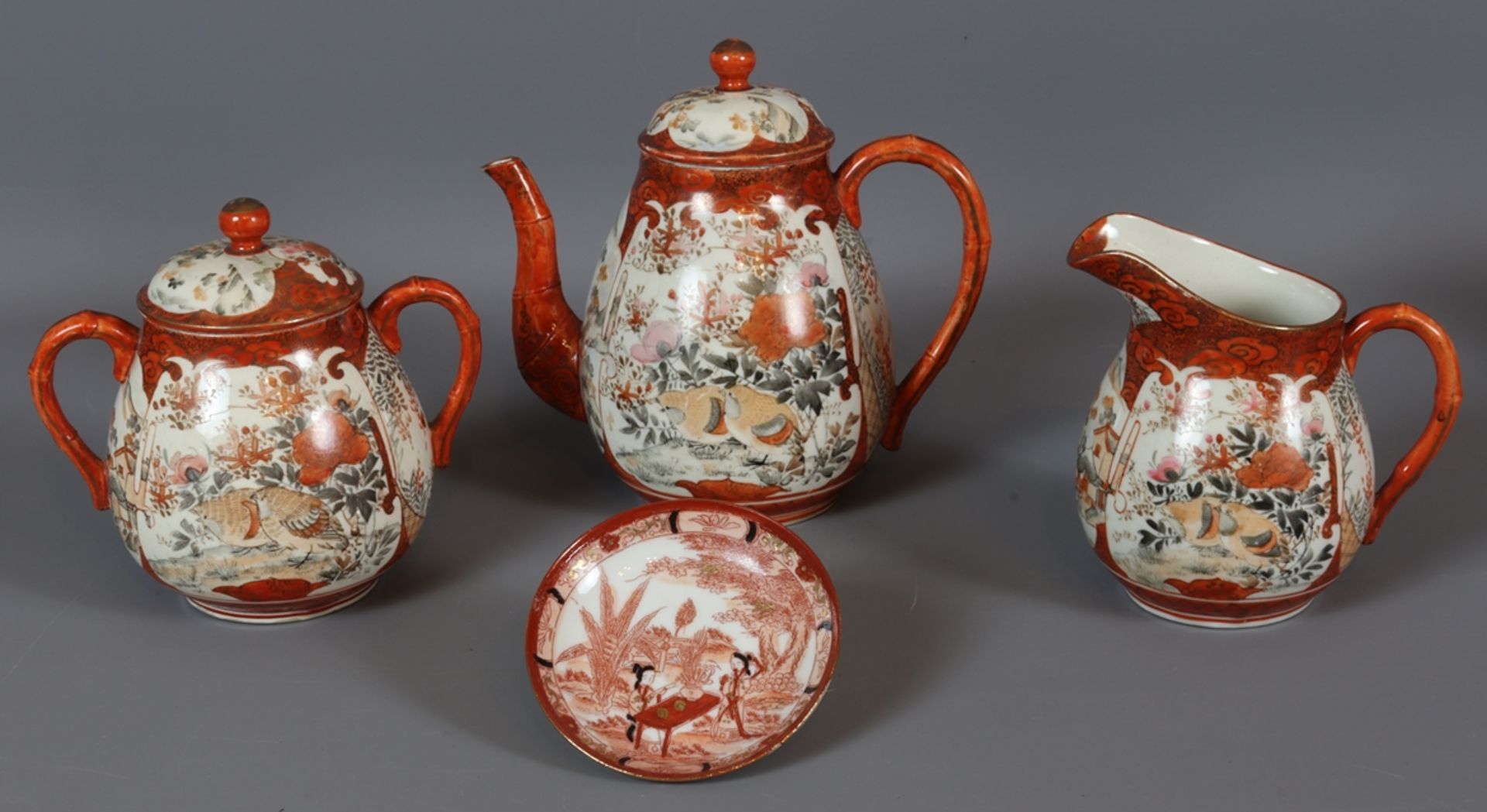 Asian tea service for 6 persons, China circa 1900 - Image 2 of 6