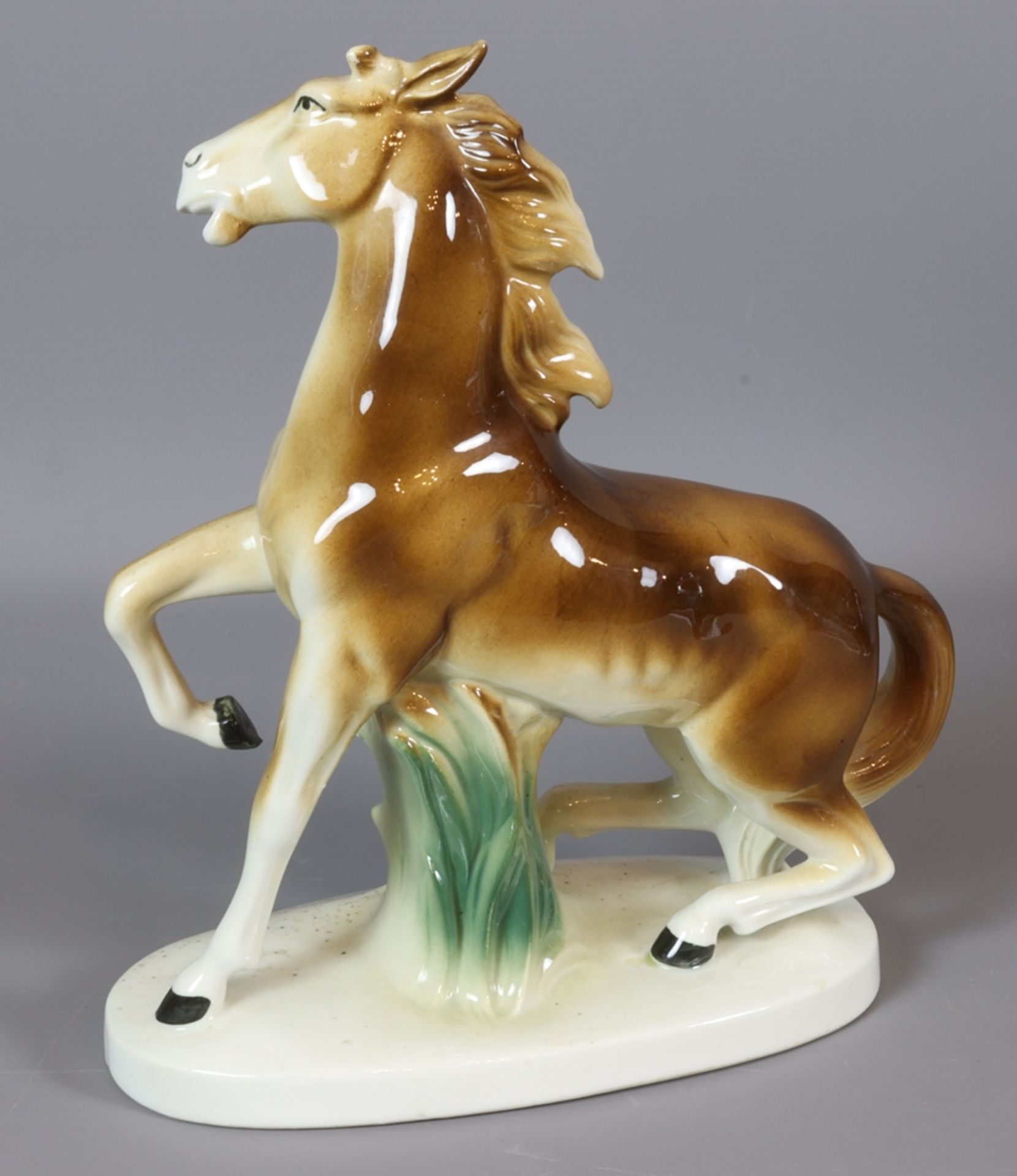 Lot of three horse figures, 30s - 50s, German - Image 4 of 12