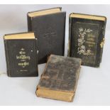 Lot of 4 hymnbooks - County of Wernigerode Year 1874 - 1909