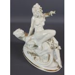 Porcelain figure, Ariadne by Karl Tutter, 1920-30, German