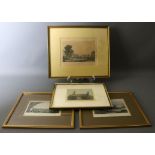Copper engraving/lithographs, city views of Damascus and others, 19th century, German and others