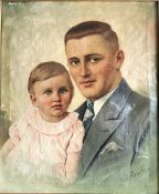 Fritz Eduard Pauli 1891-1968, Vater mit dem Kinde