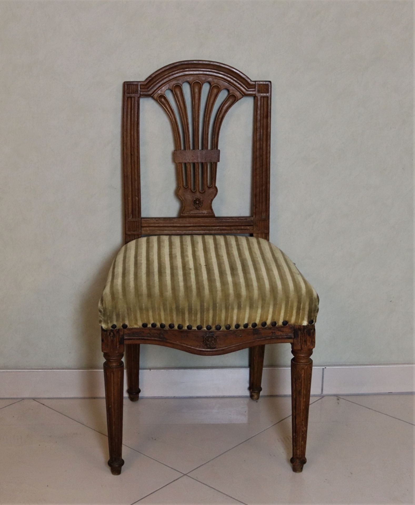 Classical upholstered chair before 1800, southern German