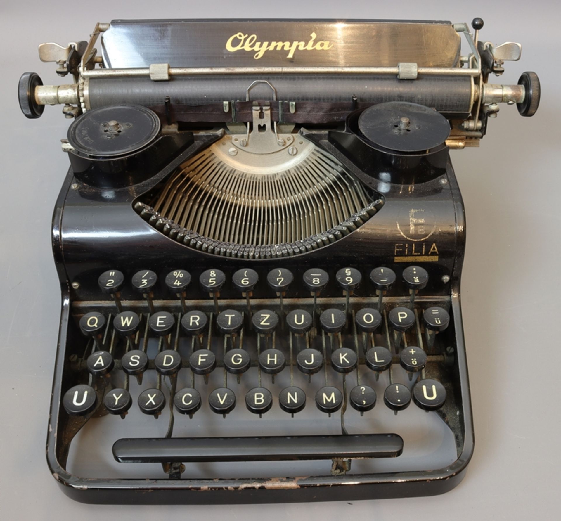 Typewriter Olympia, early 20th century, German