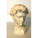 David, Head of the Sculpture by Michelangelo, Historism Bust c. 1900