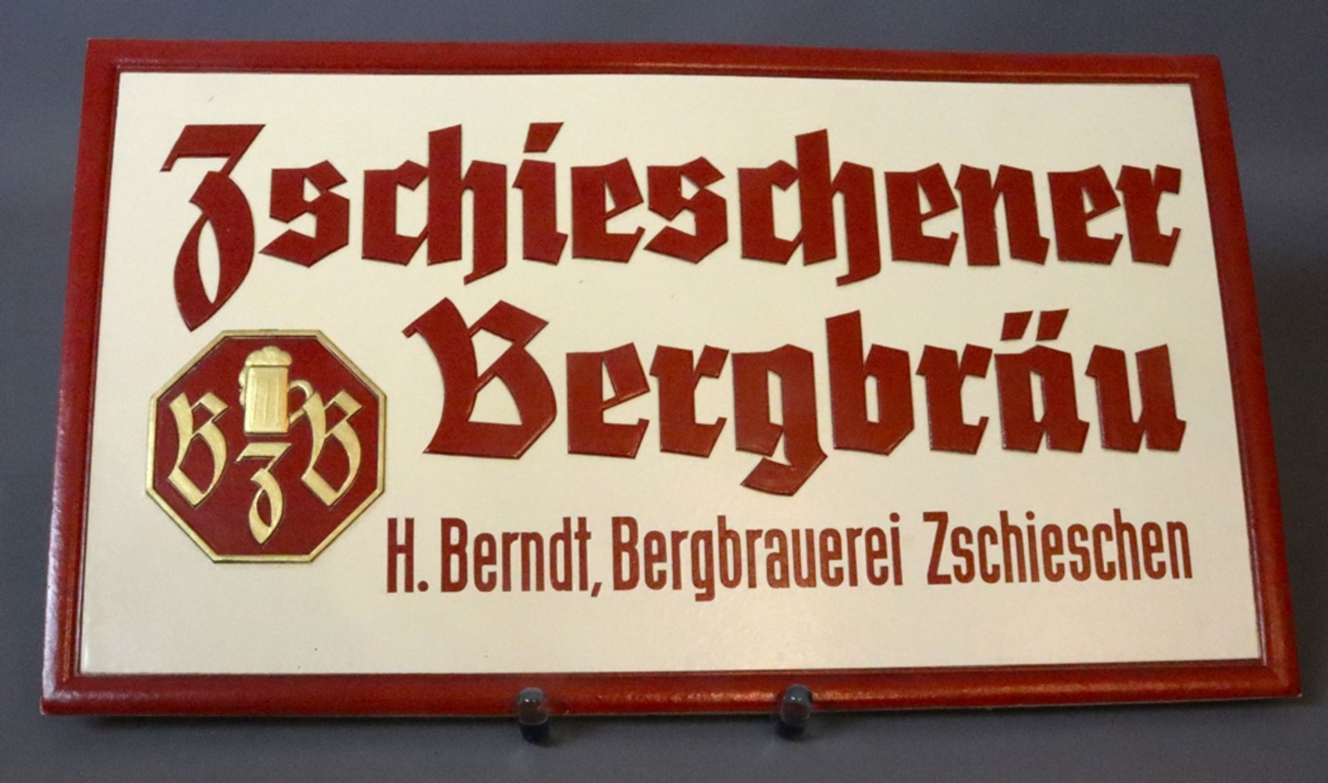 Beer advertisement Saxony, beginning of the 20th century, German Empire