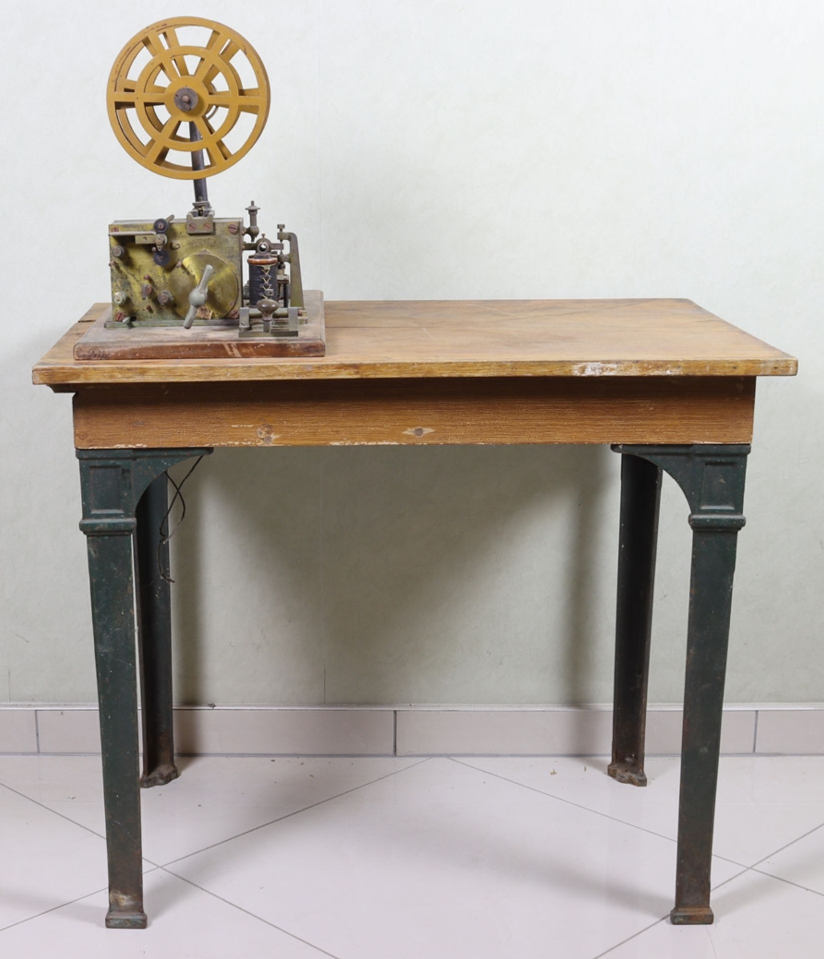 Telegraph apparatus with table, Historicism mid 19th century, German