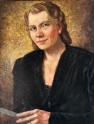 Hans Castor 1890-1976,  Porträt einer jungen Dame mit Buch
