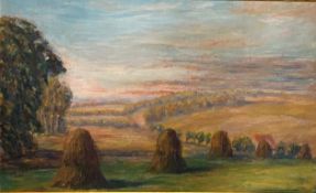 Worpsweder Maler um 1910-20, Blick vom Weyerberg in die Hammeniederung