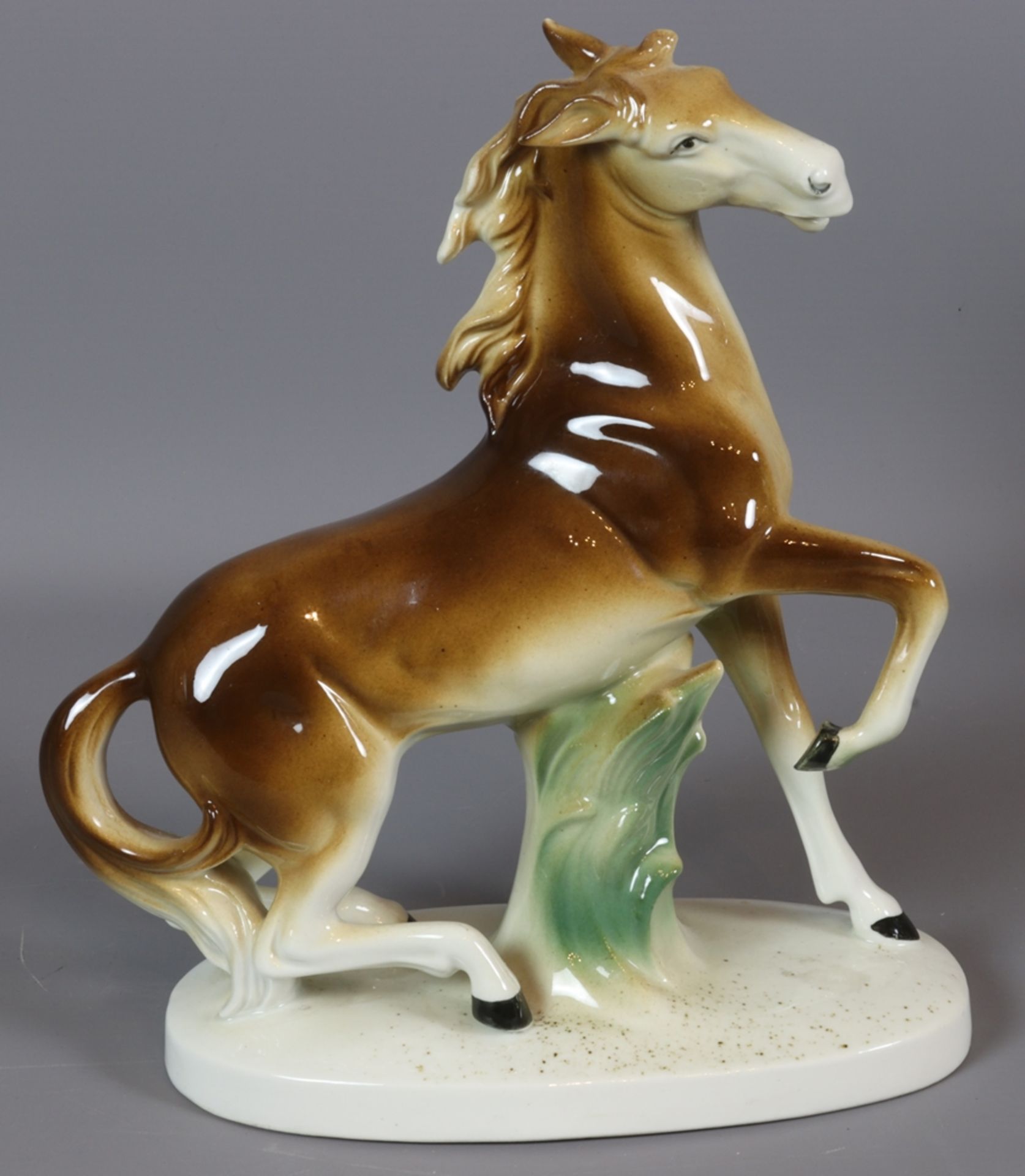 Lot of three horse figures, 30s - 50s, German - Image 2 of 12