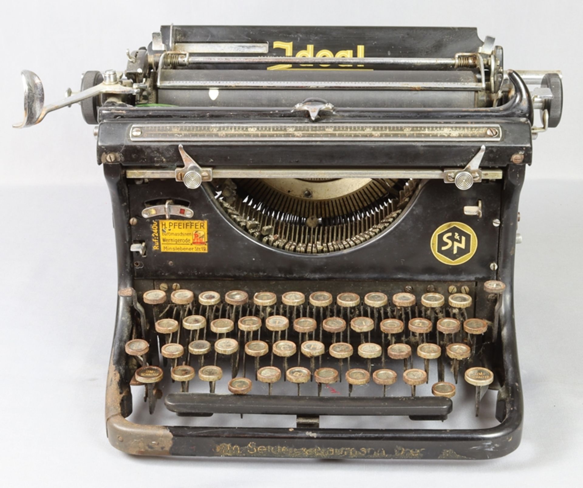 Typewriter "Ideal", 20s-30s of the 20th century, German