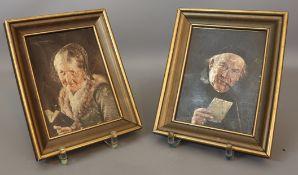 Carl Kronenberger 1841-1921, Zwei Porträts Mann und Frau