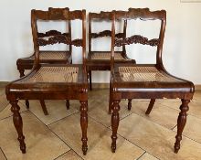 4 Biedermeier Stühle, norddeutsch um 1840-50