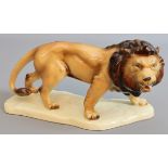 Desk figure striding lion, middle to second half of the 20th cent, German