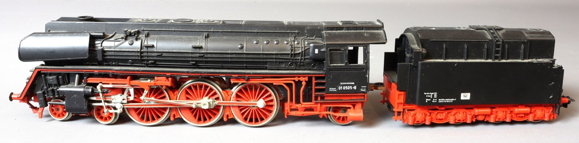 Piko steam locomotive with tender 01 0505-6, second half of the 20th century, German - Image 2 of 3