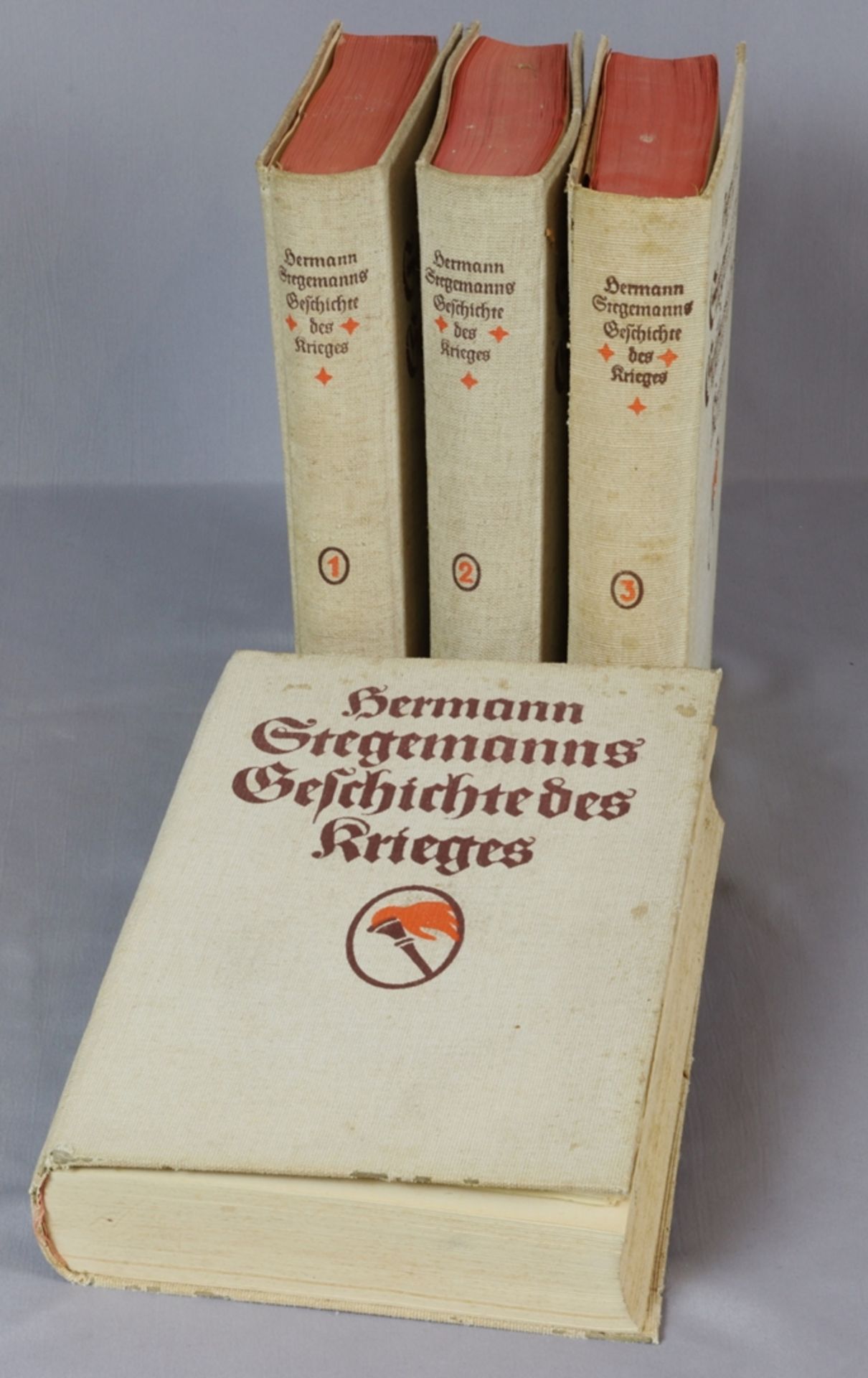 4 Bände Hermann Stegemanns Geschichte des Krieges - 1917
