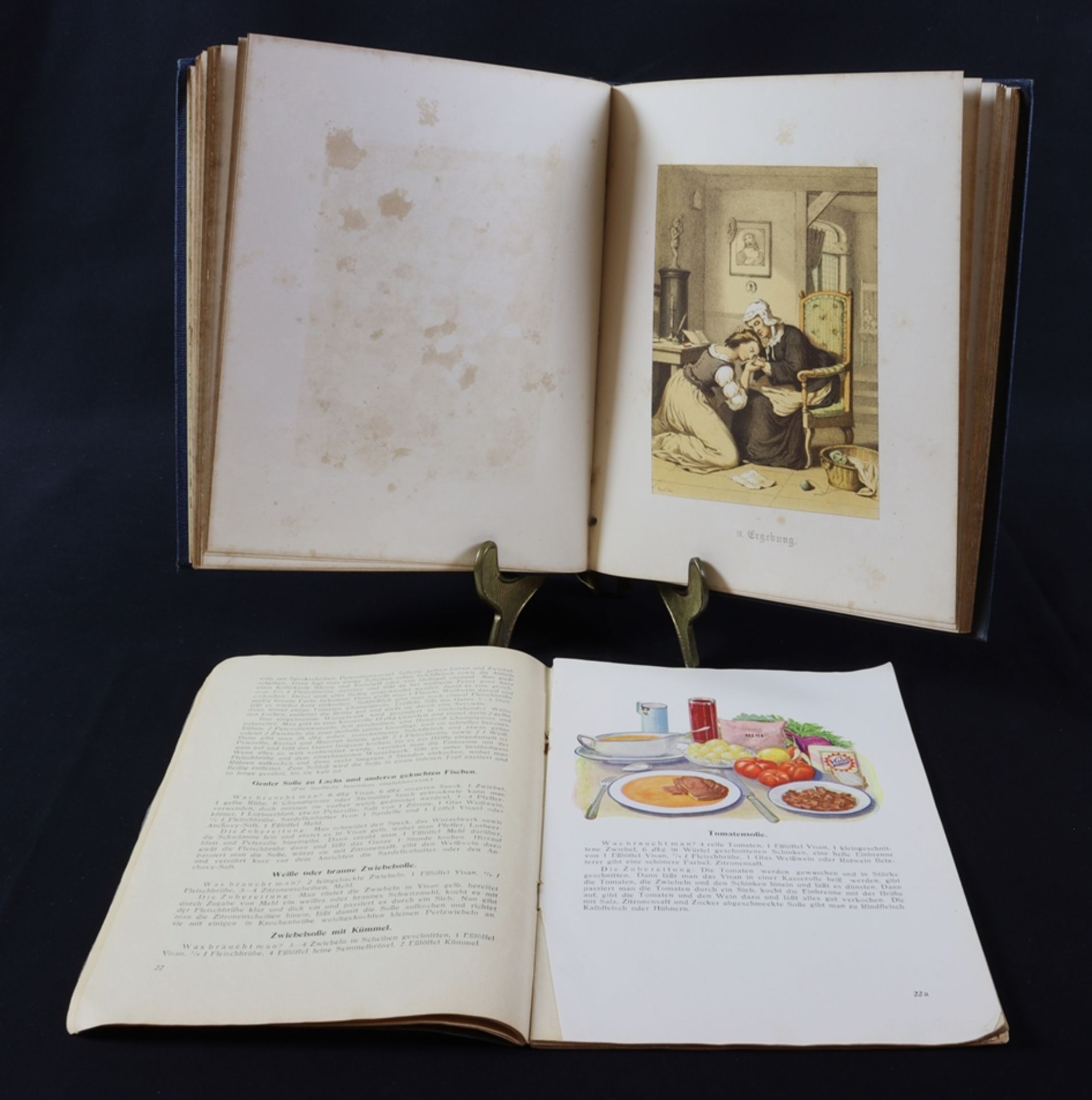 Cookbook and two booklets on the subject of cooking, German 1860 and 1925 - Image 2 of 4