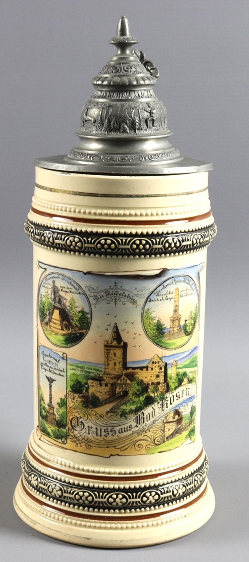 Memorial jug of the town of Kösen, Historicism circa 1900, German