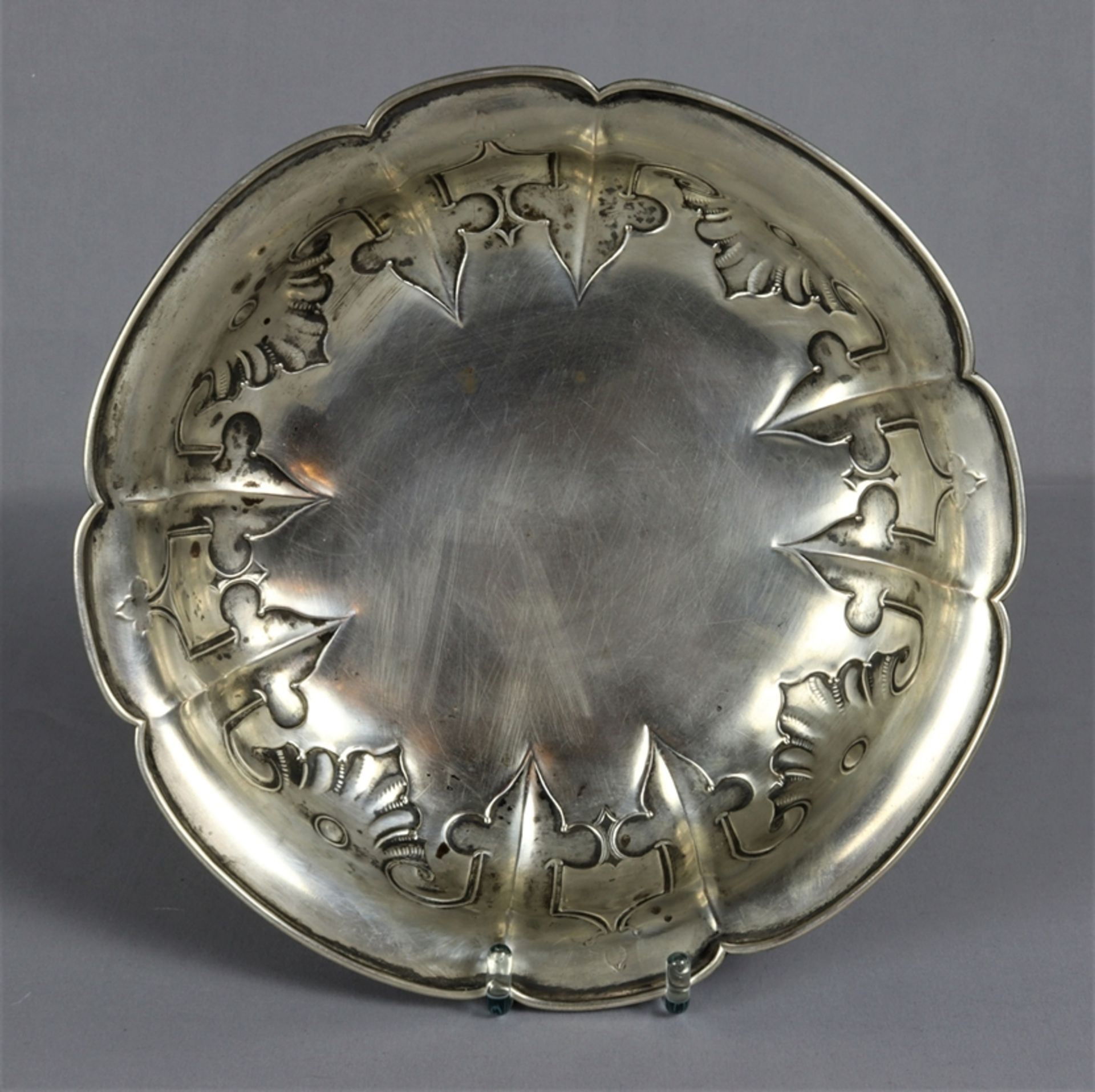 Silver baroque bowl mid 18th c., German