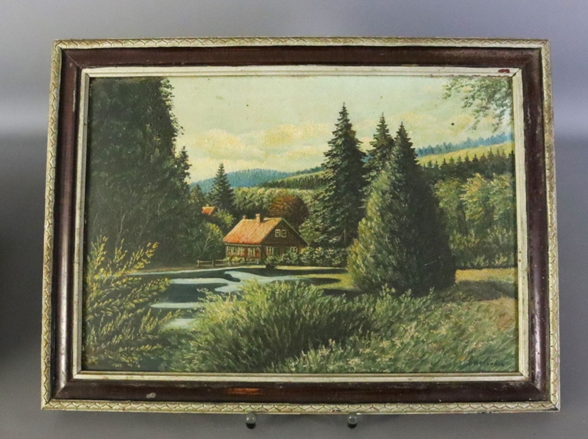 German landscape painters of the 20th century, lot of 4 Harz paintings - Image 2 of 5