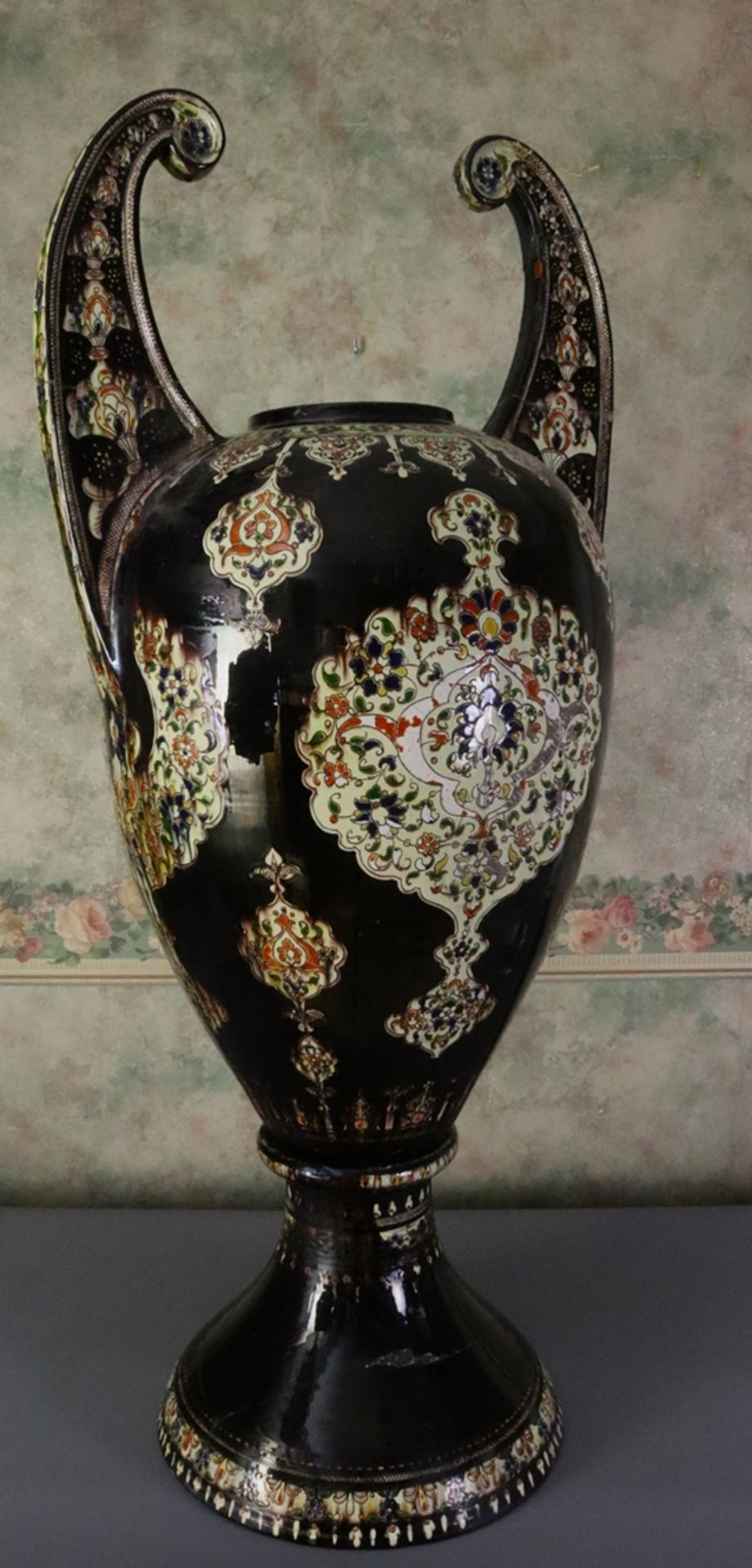 Moorish Alhambra vase, 19th century Spain.  - Image 3 of 6