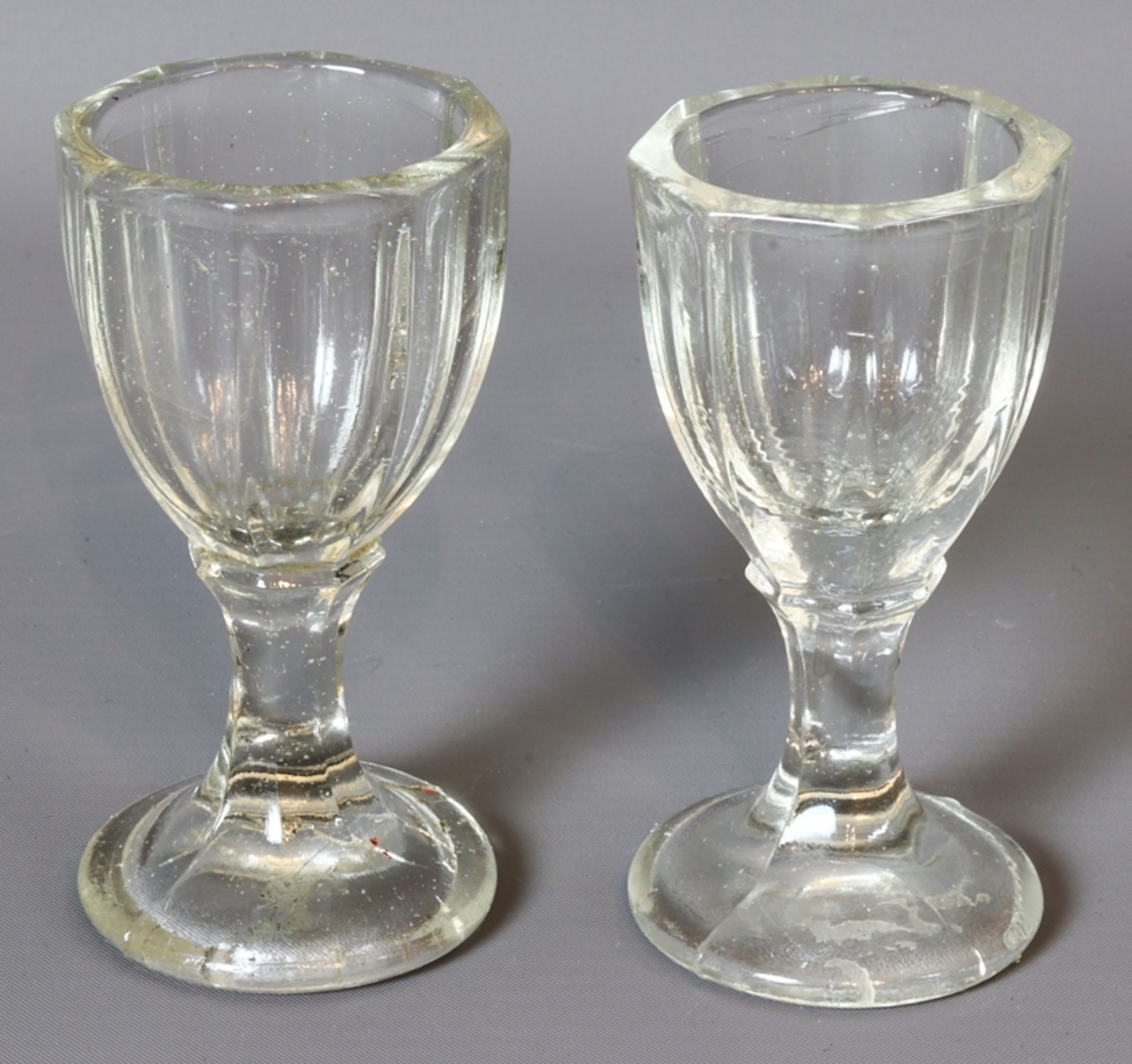 Collection - seven schnapps glasses/pub glasses late 19th/early 20th c., German - Image 2 of 5