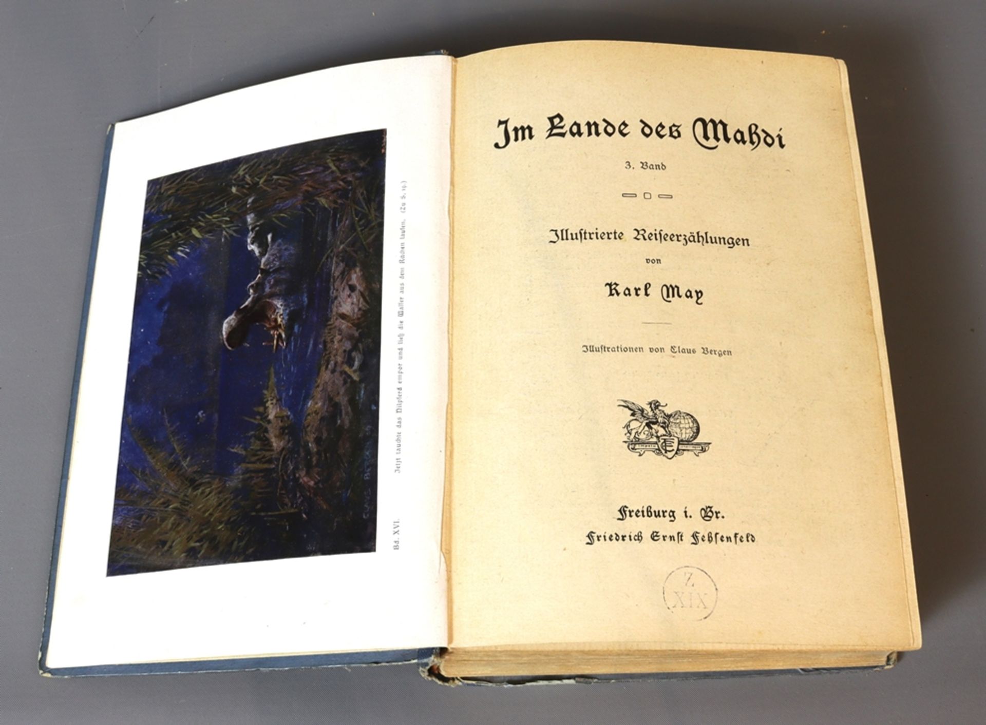 Karl May Travel Narrative " In the Land of the Mahdi ", Volumes 1 and 3, second half of the 19th ce - Image 3 of 3