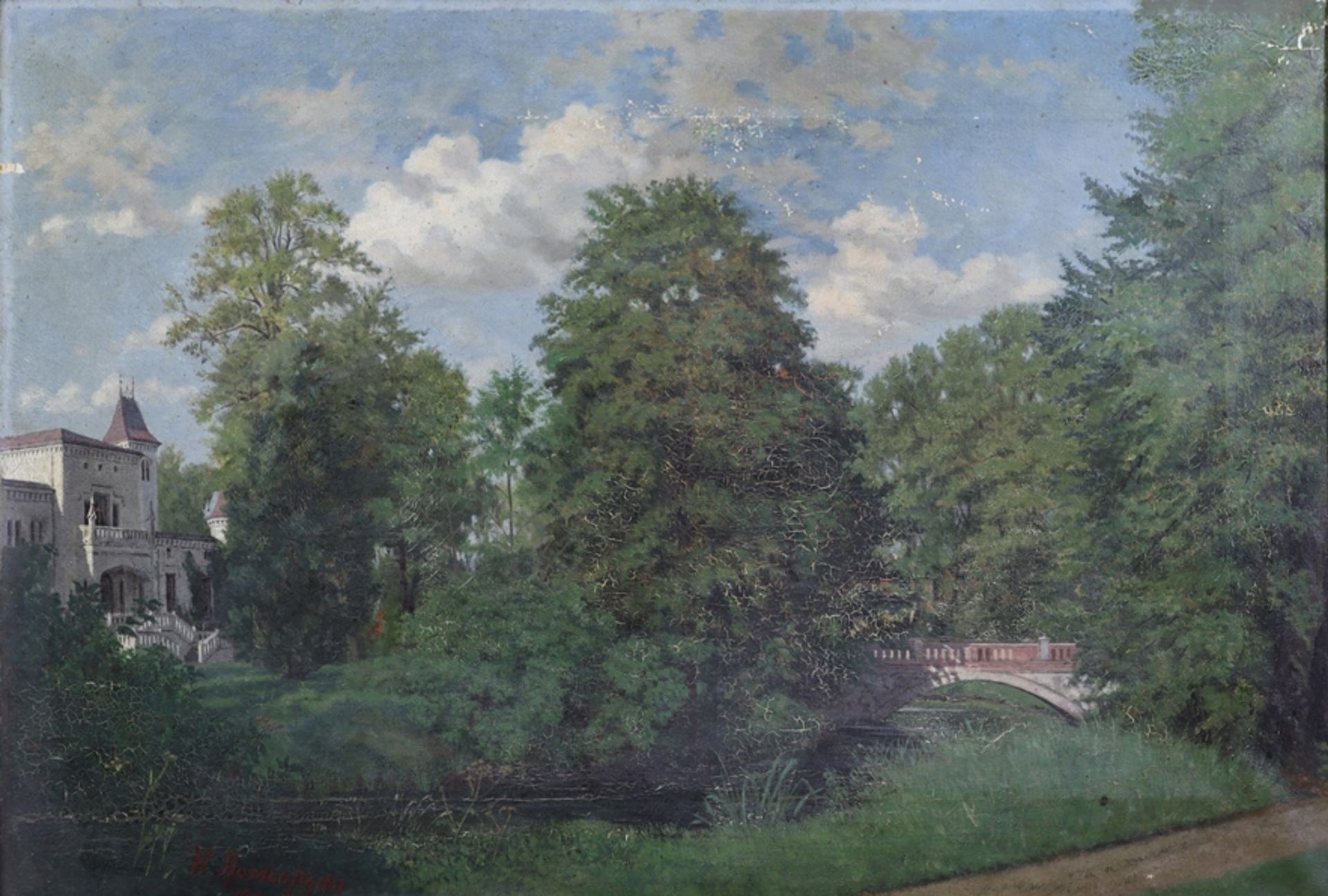 Hans Nordenflycht 1856-1925, View of the Wörlitz Park